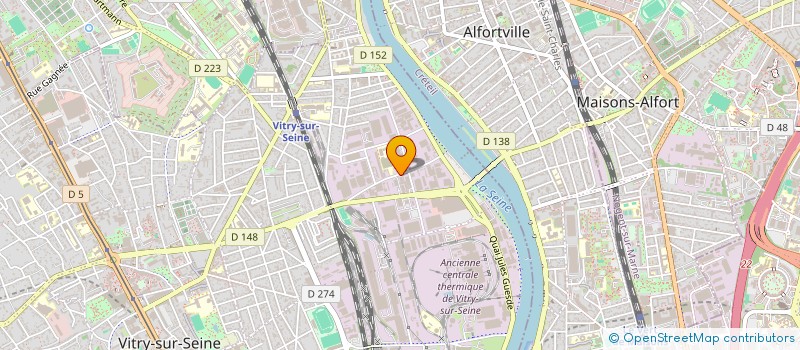 localisation de l'entreprise M2F à VITRY-SUR-SEINE