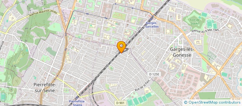 localisation de l'entreprise M2F à STAINS