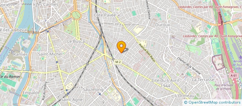 localisation de l'entreprise M2F à TOULOUSE