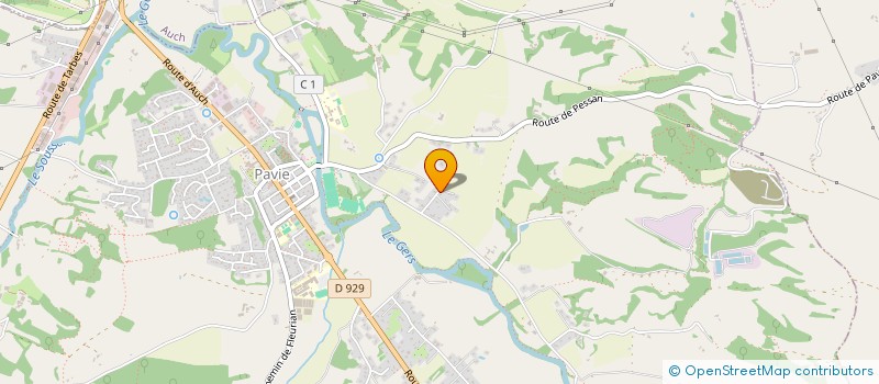 localisation de l'entreprise M2F  PAVIE