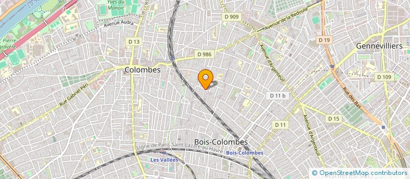 localisation de l'entreprise M2F CONSEIL à COLOMBES
