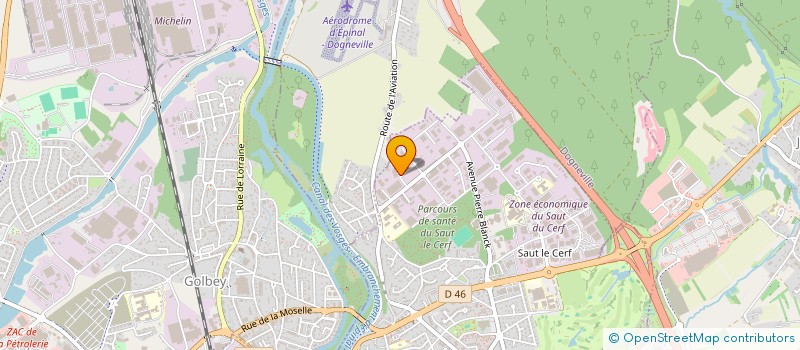 localisation de l'entreprise M2G à EPINAL