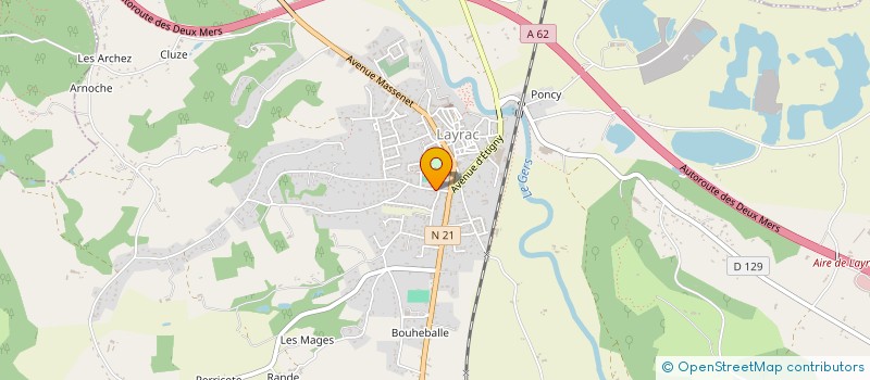 localisation de l'entreprise M2G AGENCEMENT  LAYRAC