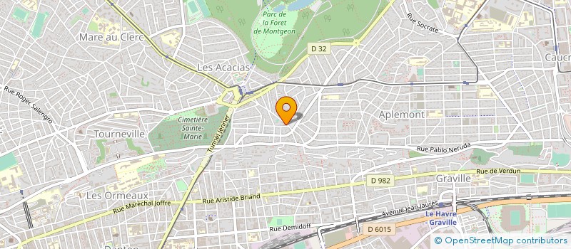 localisation de l'entreprise M2GBDIS à LE HAVRE