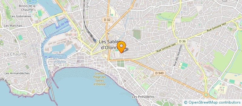 localisation de l'entreprise M2GE à LES SABLES D'OLONNE