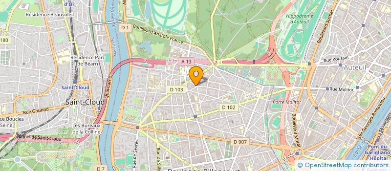 localisation de l'entreprise M2GX CONCEPT à BOULOGNE-BILLANCOURT