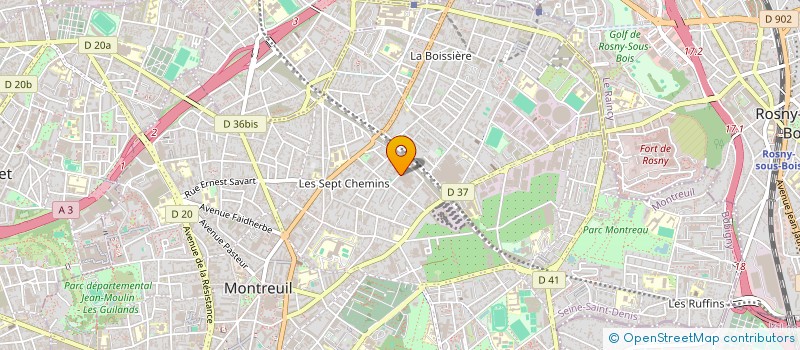 localisation de l'entreprise M2H  MONTREUIL