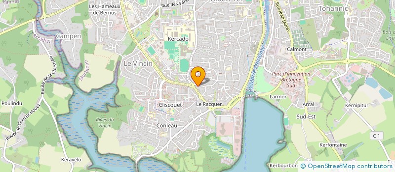 localisation de l'entreprise M2H à VANNES