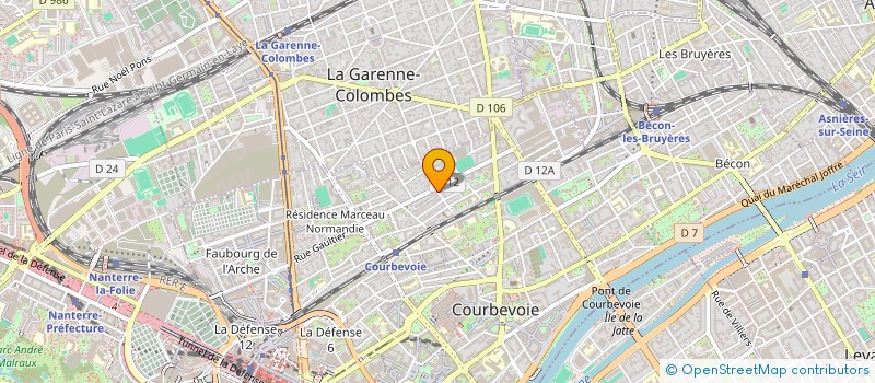 localisation de l'entreprise M2H CAPITAL à COURBEVOIE