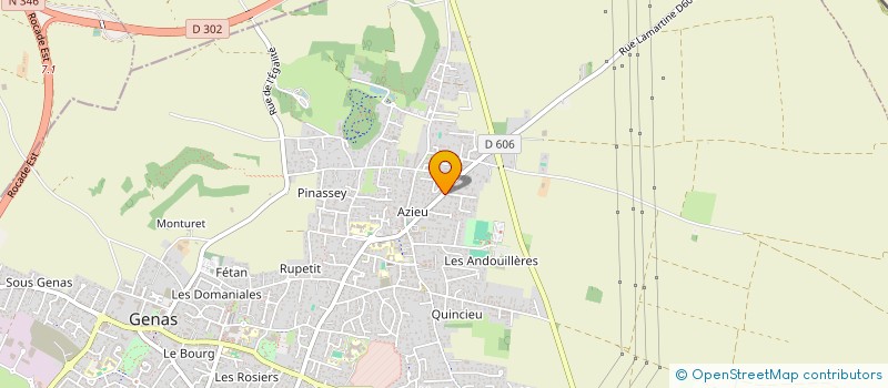 localisation de l'entreprise M2H LOCATION à GENAS