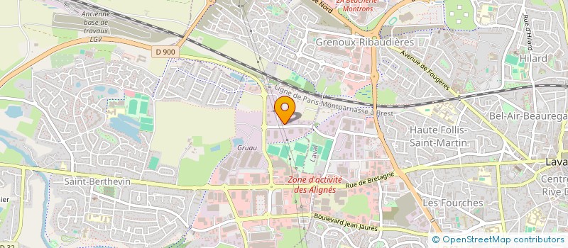 localisation de l'entreprise M2H MENUISERIE HUET  SAINT-BERTHEVIN