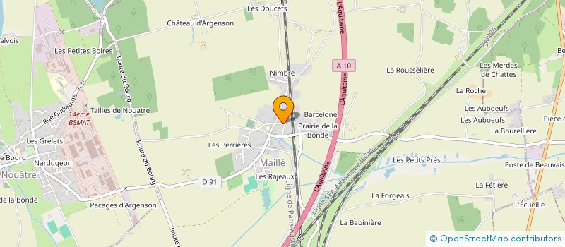 localisation de l'entreprise M2I  NOYANT-DE-TOURAINE