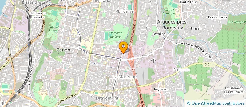 localisation de l'entreprise M2I MAITRISE D'OEUVRE INGENIERIE INFRAST à CENON