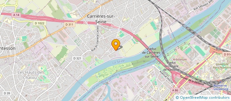 localisation de l'entreprise M2I PROCESS  CARRIERES-SUR-SEINE