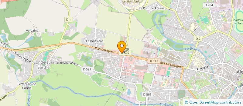 localisation de l'entreprise M2J à CONDE-SUR-SARTHE