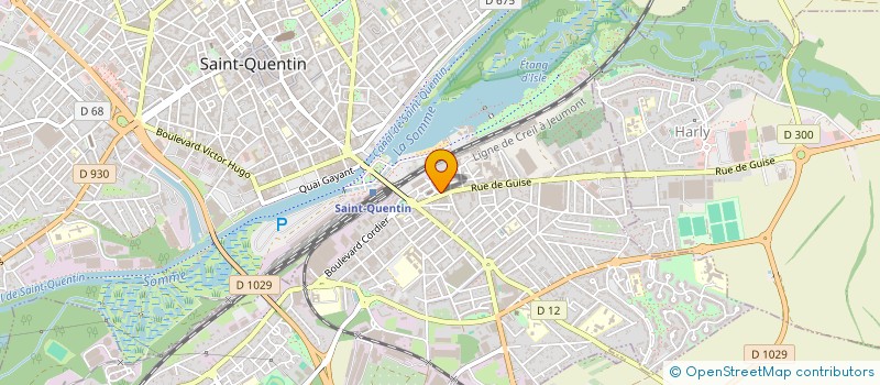 localisation de l'entreprise M2J à SAINT-QUENTIN