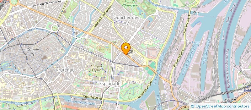 localisation de l'entreprise M2J à STRASBOURG