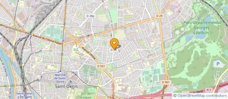 localisation de l'entreprise M2J & ASSOCIES à SAINT-DENIS