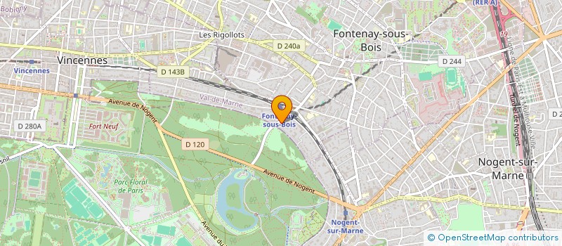 localisation de l'entreprise M2J CONSTRUCTIONS à FONTENAY SOUS BOIS