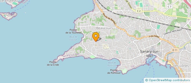 localisation de l'entreprise M2J ETANCHEITE à SANARY-SUR-MER