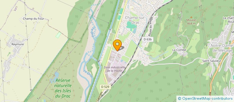 localisation de l'entreprise M2JIL  CHAMP-SUR-DRAC