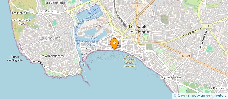 localisation de l'entreprise M2JSK HOLDING à LES SABLES D'OLONNE