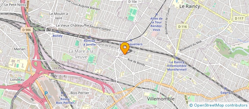 localisation de l'entreprise M2K  VILLEMOMBLE