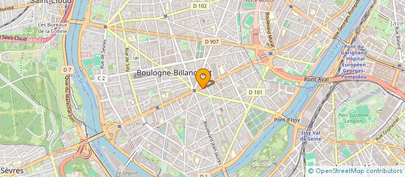localisation de l'entreprise M2K EXPRESS à BOULOGNE-BILLANCOURT