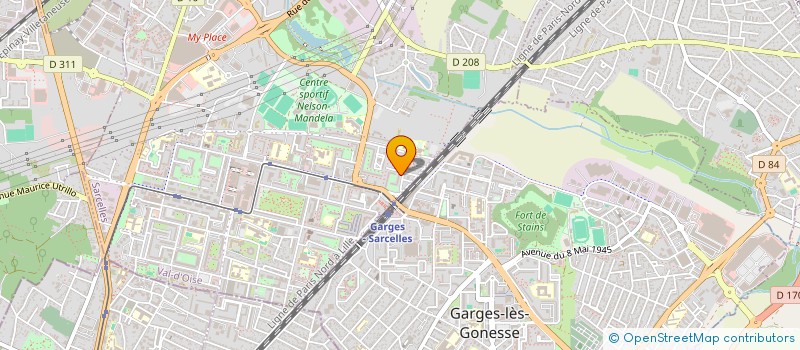 localisation de l'entreprise M2K FIT  SARCELLES