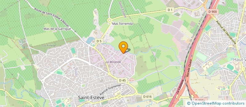 localisation de l'entreprise M2L  SAINT-ESTEVE