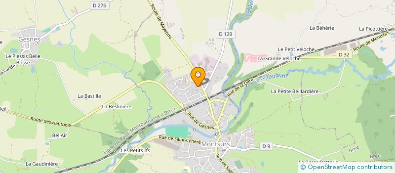 localisation de l'entreprise M2L DEVELOPPEMENT  MONTSURS