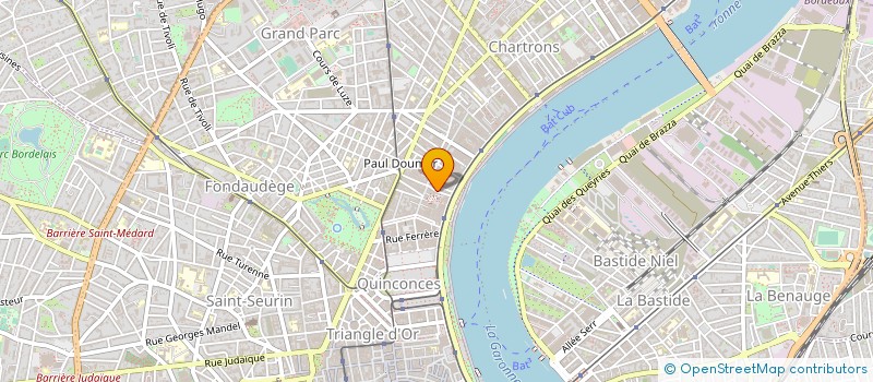 localisation de l'entreprise M2L- MORAND- LEGRIX ARCHITECTES ASSOCIES  BORDEAUX