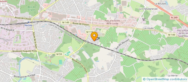 localisation de l'entreprise M2L NETTOYAGE SERVICE à VERTOU