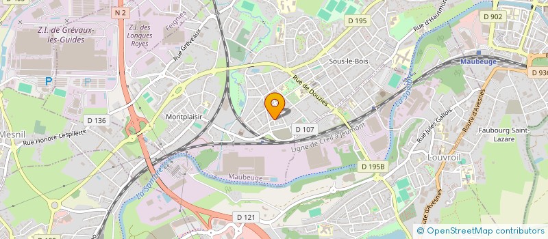 localisation de l'entreprise M2LCREATION  MAUBEUGE