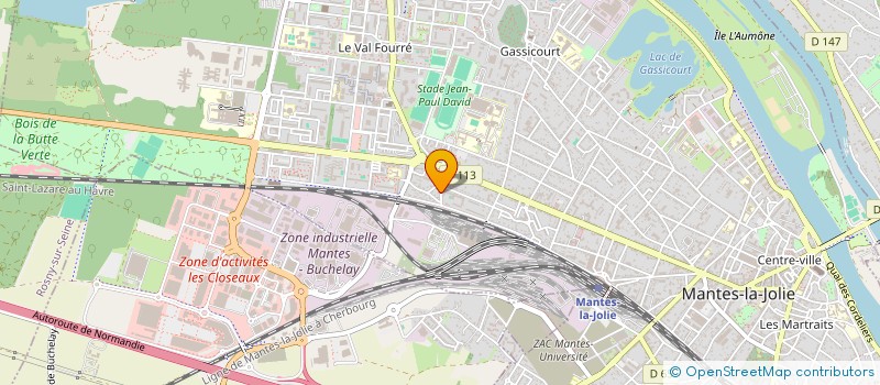 localisation de l'entreprise M2M  MANTES-LA-JOLIE