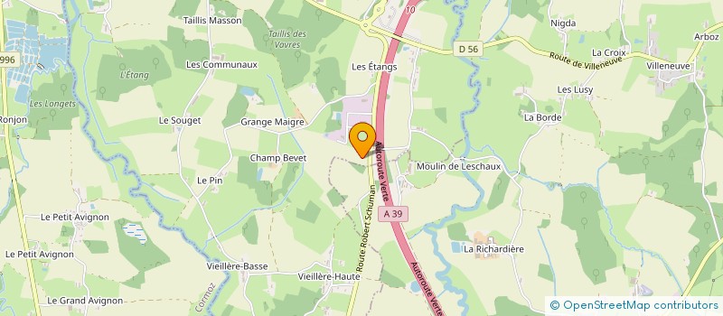 localisation de l'entreprise M2M  BEAUPONT