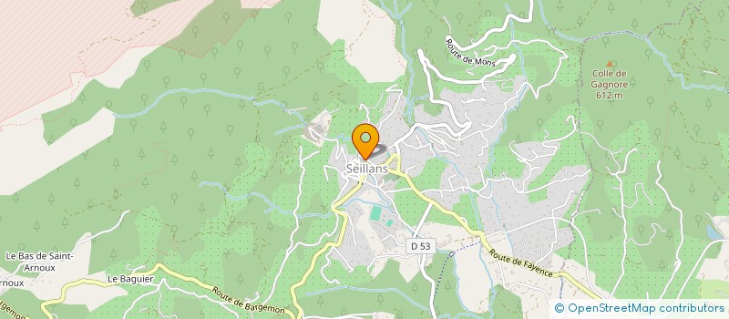 localisation de l'entreprise M2M à MONTAUROUX