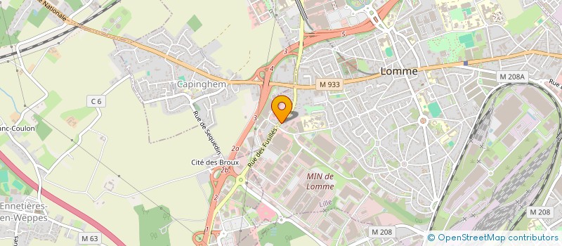 localisation de l'entreprise M2M à CAPINGHEM