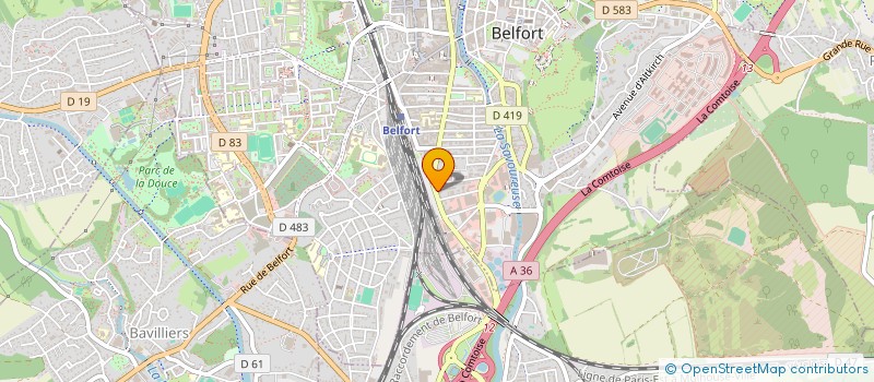 localisation de l'entreprise M2M à BELFORT