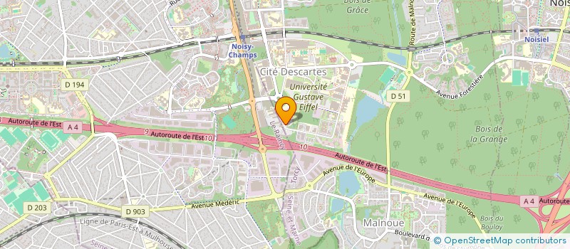 localisation de l'entreprise M2M à CHAMPS-SUR-MARNE