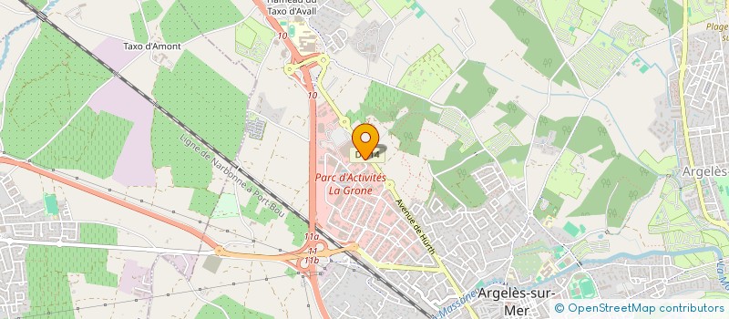 localisation de l'entreprise M2M à ARGELES-SUR-MER