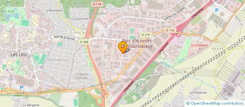 localisation de l'entreprise M2M CONSULTING à LES ULIS