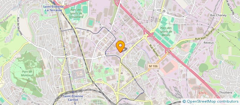 localisation de l'entreprise M2M SECURITE à SAINT-ETIENNE