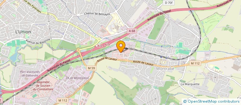 localisation de l'entreprise M2MSOFT à MONTRABE