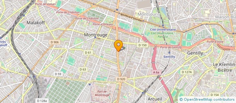 localisation de l'entreprise M2N TECHNOLOGIES à MONTROUGE