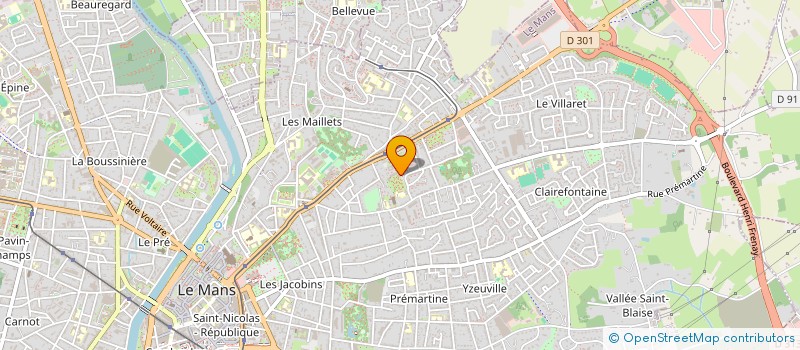 localisation de l'entreprise M2NL  LE MANS