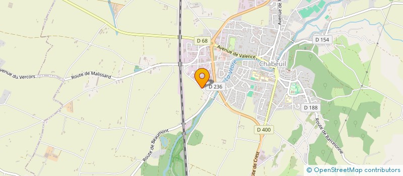 localisation de l'entreprise M2P à CHABEUIL