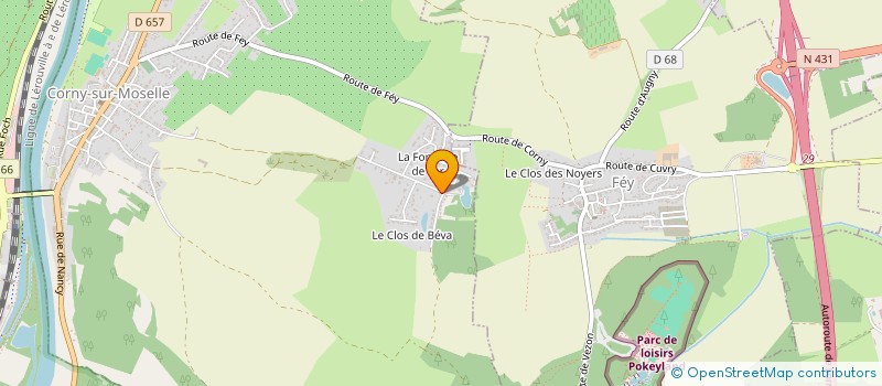 localisation de l'entreprise M2P  CORNY-SUR-MOSELLE