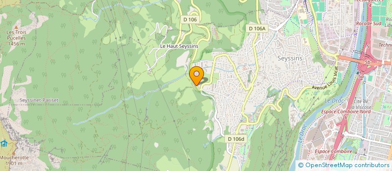 localisation de l'entreprise M2P à SEYSSINS