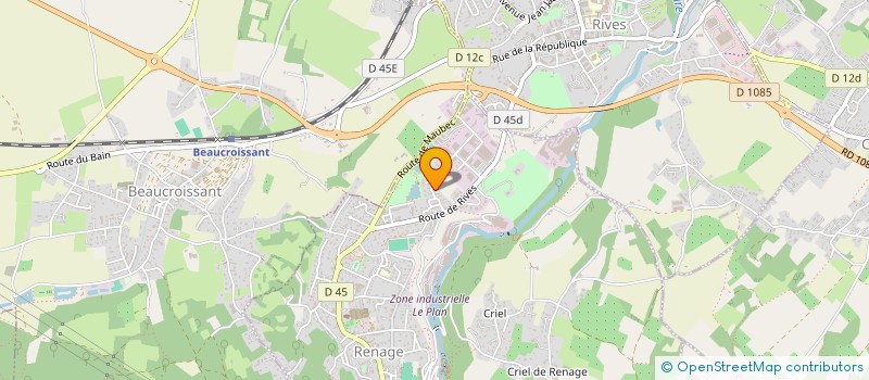 localisation de l'entreprise M2P  RENAGE